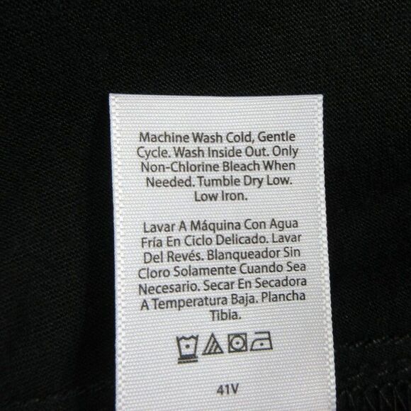 TERRA & SKY Black Faux Leather Midi Skirt Plus Size 20W High Rise Front Slit NWT - Picture 7 of 13